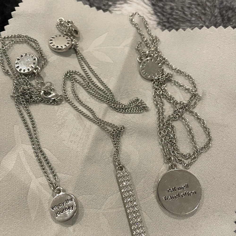 Layering necklaces